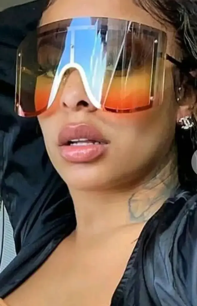 Lunettes de soleil surdimensionnées pour femmes, verres dégradés bleus et jaunes, verres solaires sans monture en métal, marque de luxe, design, personnalité